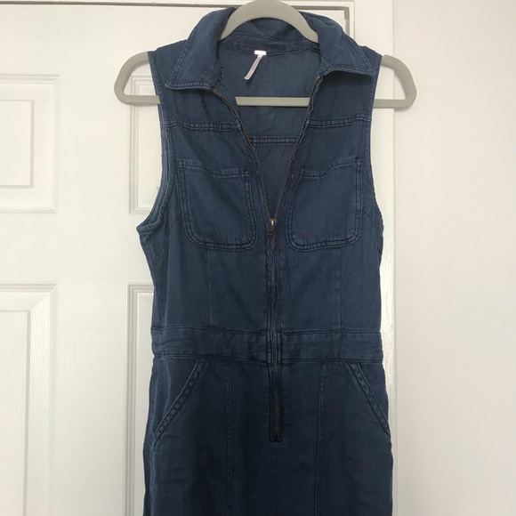 Free People Denim Jumpsuit - Picture 6 of 9